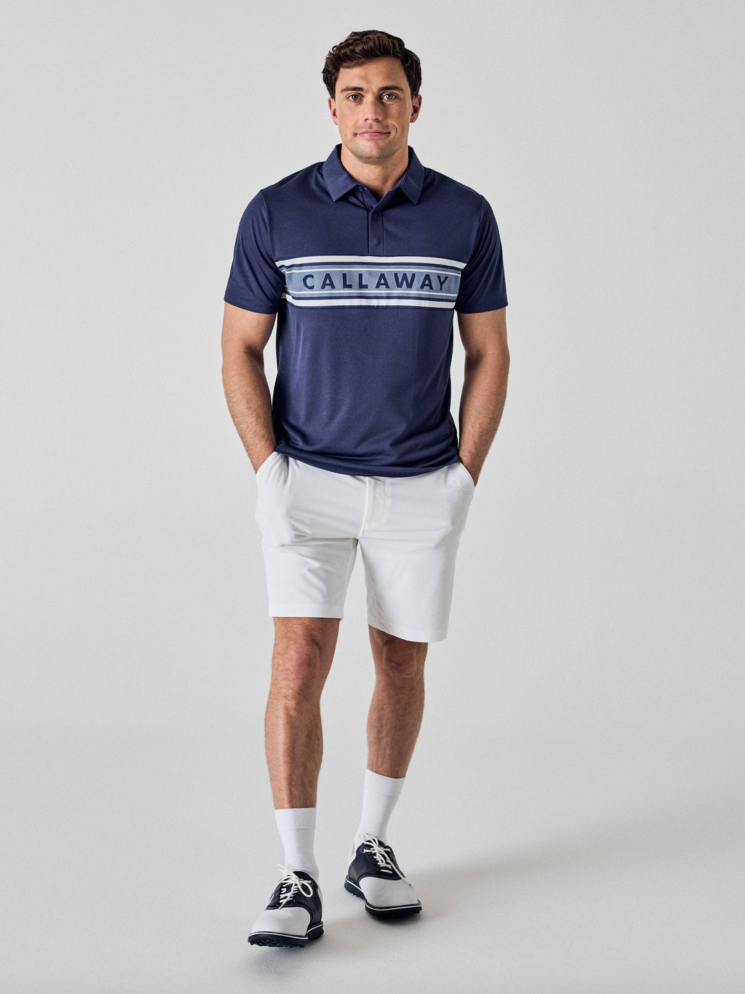Callaway Legacy Collection™ Mens Logo Block Golf Polo-Polos-Callaway