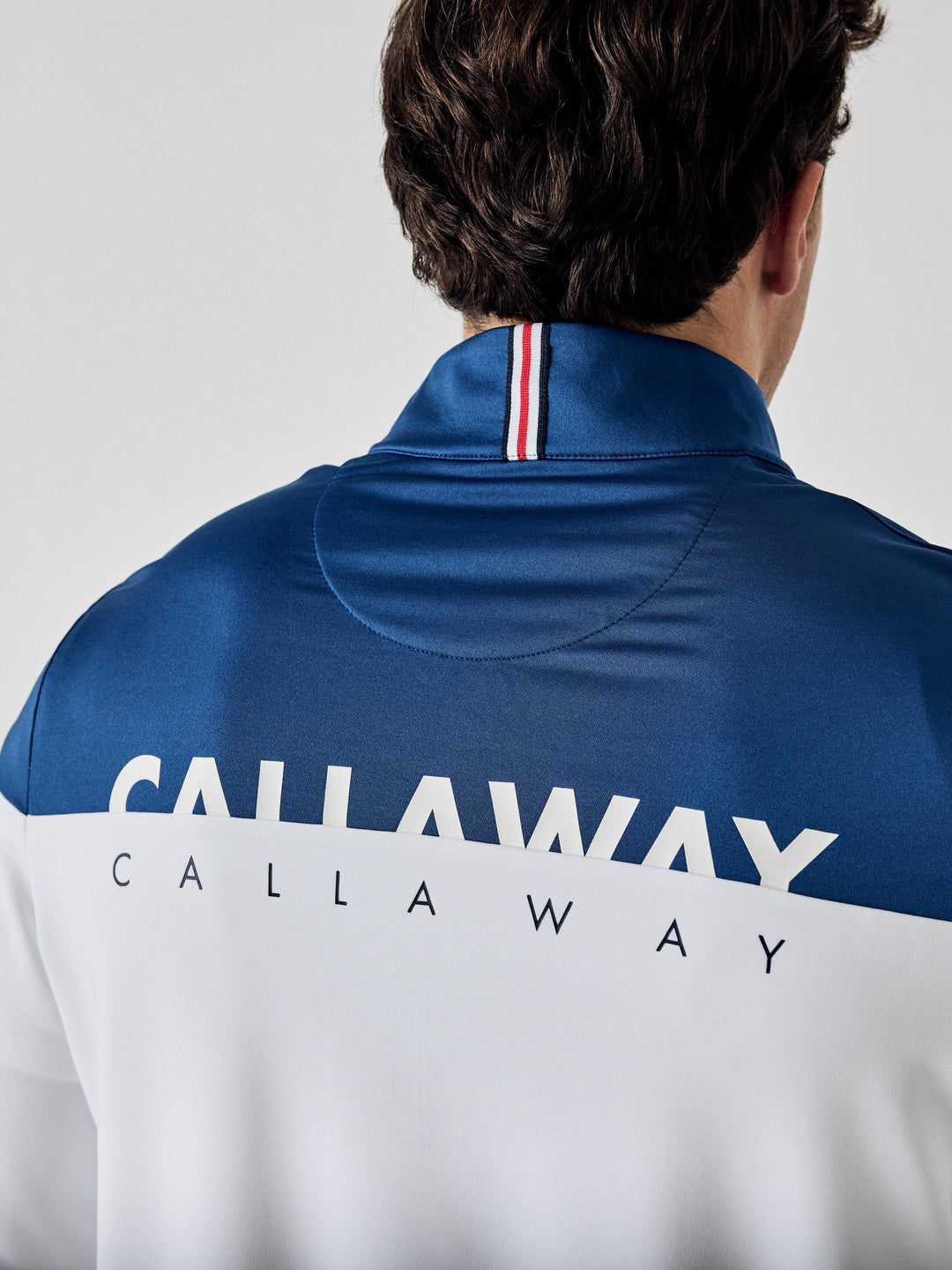 Callaway Legacy Collection™ Mens Logo Block 1/4 Zip Golf Sweater-Sweaters-Callaway
