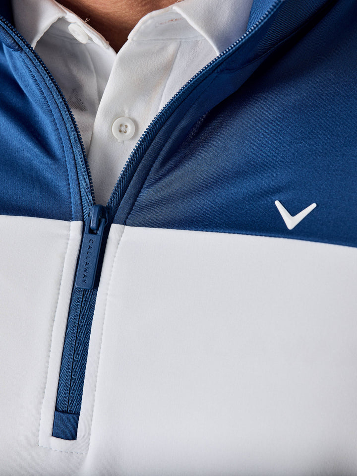 Callaway Legacy Collection™ Mens Logo Block 1/4 Zip Golf Sweater-Sweaters-Callaway
