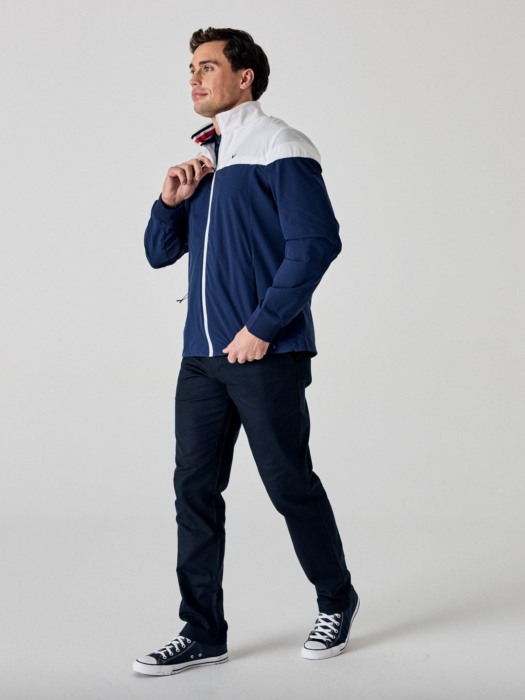 Callaway Legacy Collection™ Mens Logo Color Block Golf Jacket-Jackets-Callaway