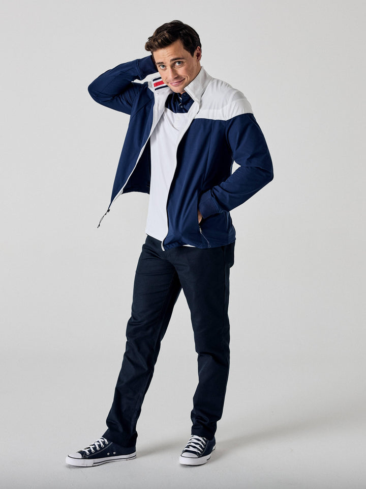 Callaway Legacy Collection™ Mens Logo Color Block Golf Jacket-Jackets-Callaway