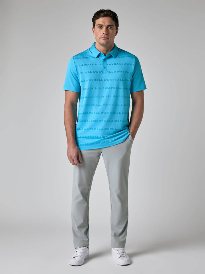 Callaway Legacy Collection™ Mens Logo Golf Polo-Polos-Blue Blossom-S-Callaway