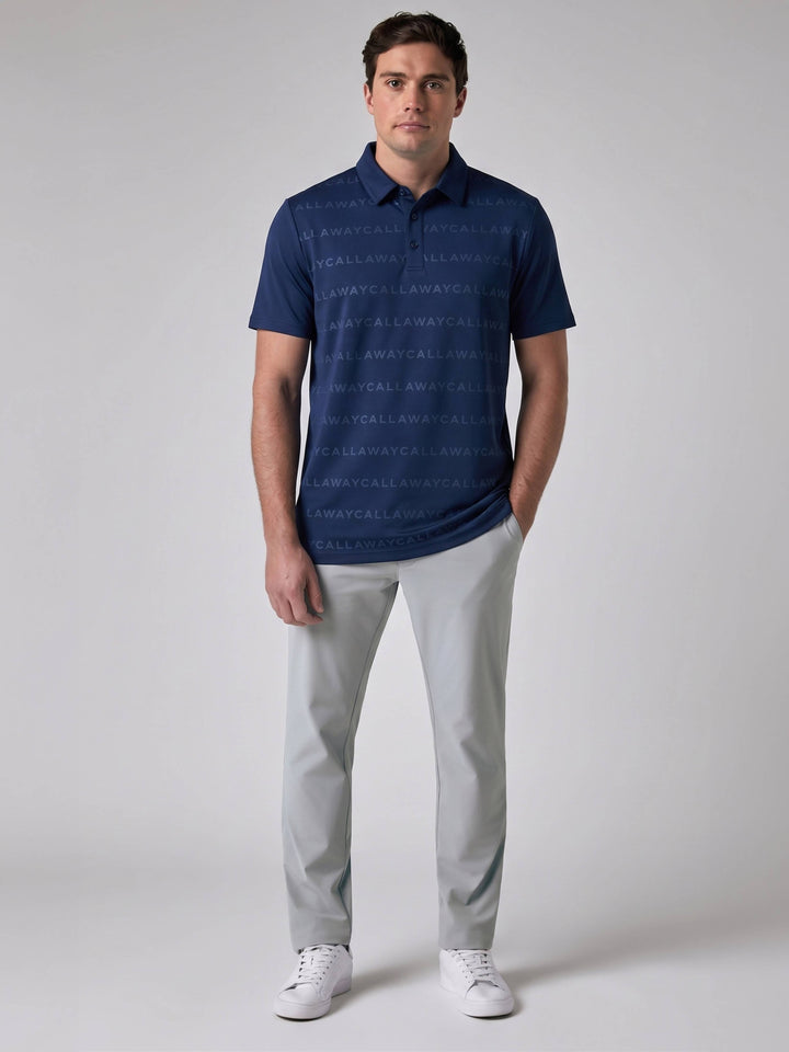 Callaway Legacy Collection™ Mens Logo Golf Polo-Polos-Medieval Blue-S-Callaway