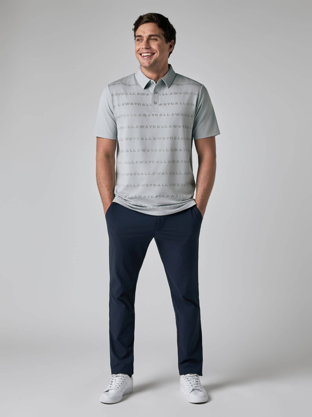 Callaway Legacy Collection™ Mens Logo Golf Polo-Polos-Quarry-S-Callaway