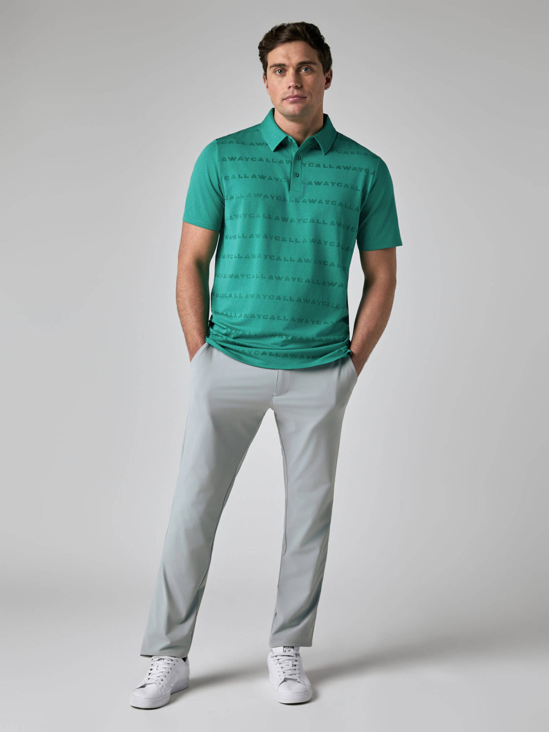 Callaway Legacy Collection™ Mens Logo Golf Polo-Polos-Tidepool-S-Callaway