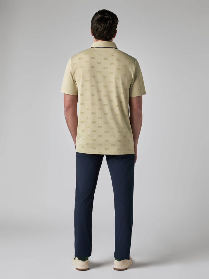 Callaway Legacy Collection™ Mens Logo Jacquard Golf Polo-Polos-Callaway