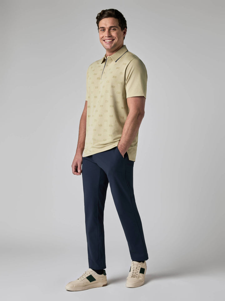 Callaway Legacy Collection™ Mens Logo Jacquard Golf Polo-Polos-Callaway