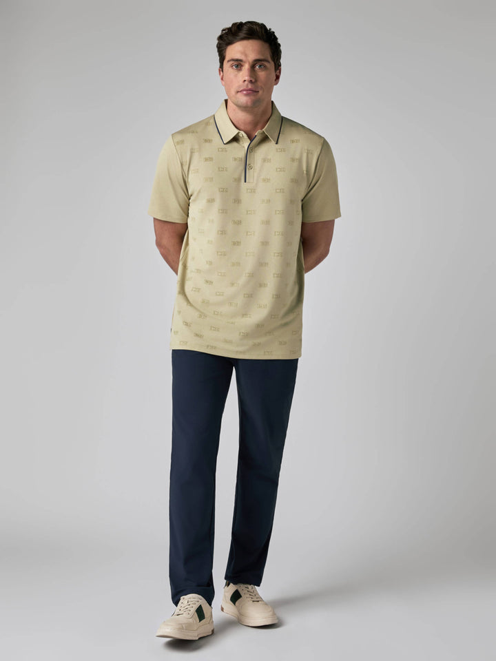 Callaway Legacy Collection™ Mens Logo Jacquard Golf Polo-Polos-Callaway