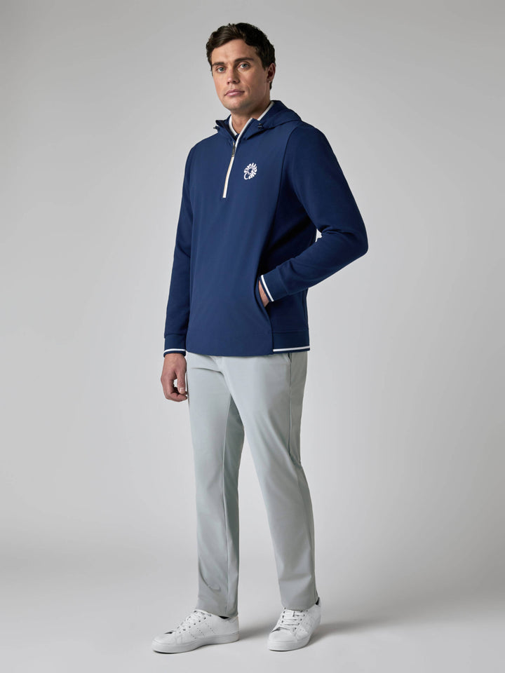 Callaway Legacy Collection™ Mens Mixed Media Hooded Quarter-Zip Golf Base Layer-Jackets-Callaway