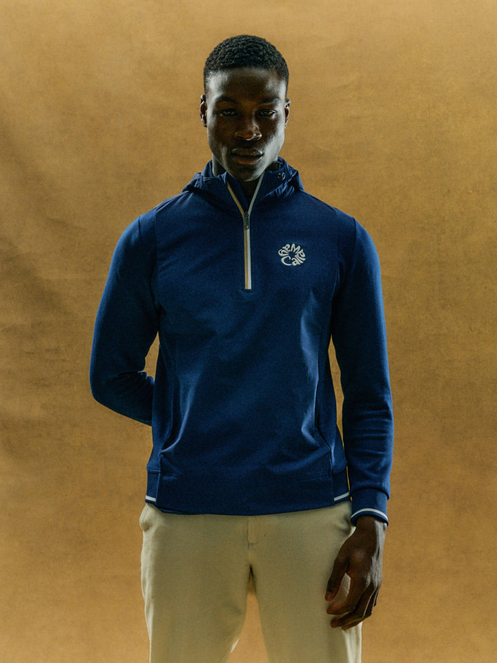 Callaway Legacy Collection™ Mens Mixed Media Hooded Quarter-Zip Golf Base Layer-Jackets-Callaway