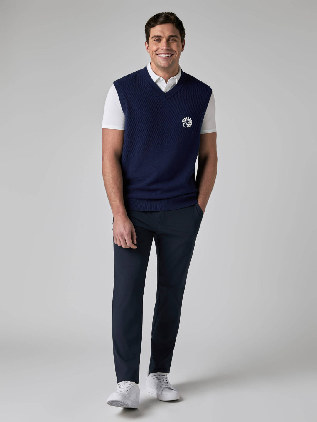 Callaway Legacy Collection™ Mens Mixed Texture Golf Vest-Vests-Callaway