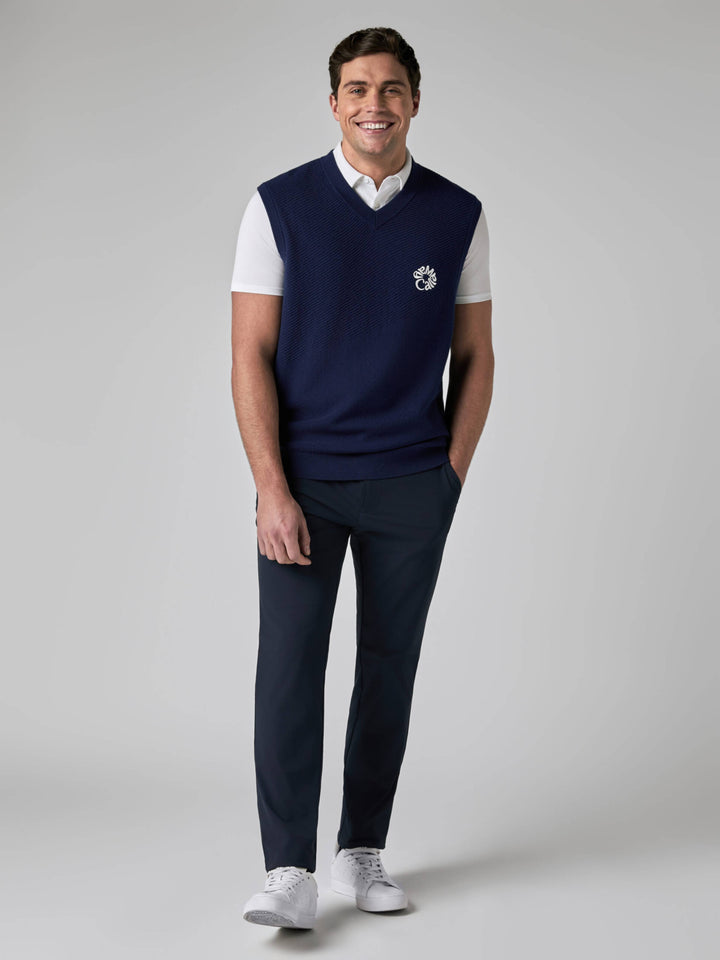 Callaway Legacy Collection™ Mens Mixed Texture Golf Vest-Vests-Callaway