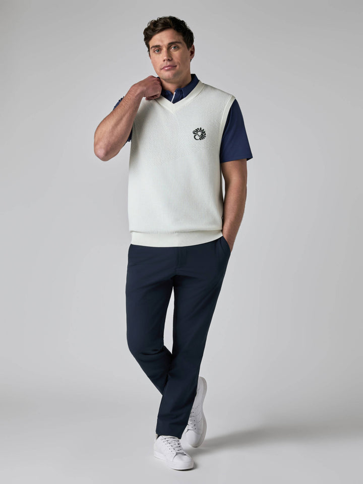 Callaway Legacy Collection™ Mens Mixed Texture Golf Vest-Vests-Callaway