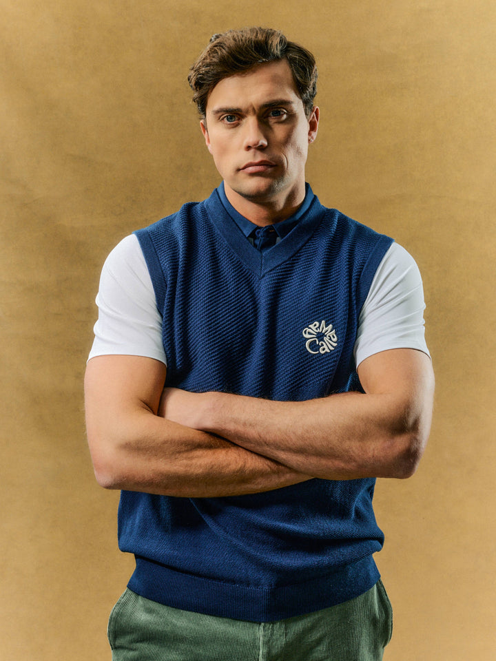 Callaway Legacy Collection™ Mens Mixed Texture Golf Vest-Vests-Callaway