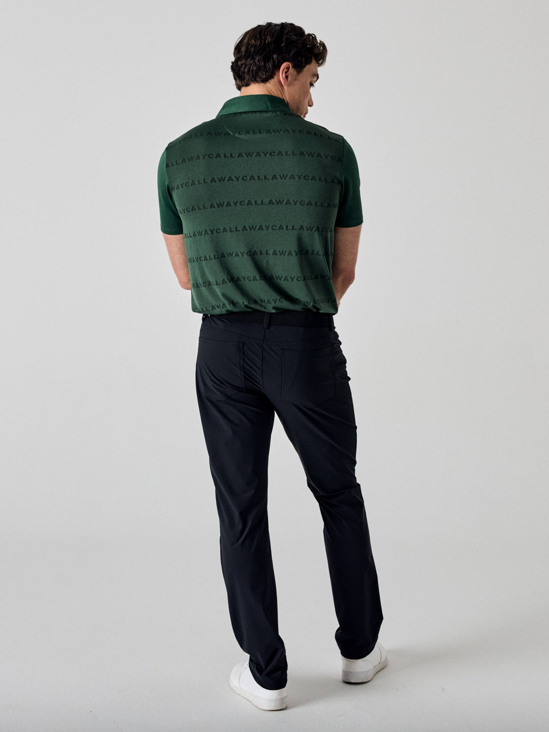 golf shirt and dress pants Callaway Men's Golf Legacy Collection Pull-On Flat Front Pant, 2XL, Medieval Blue, Nylon/Elastane, Solid