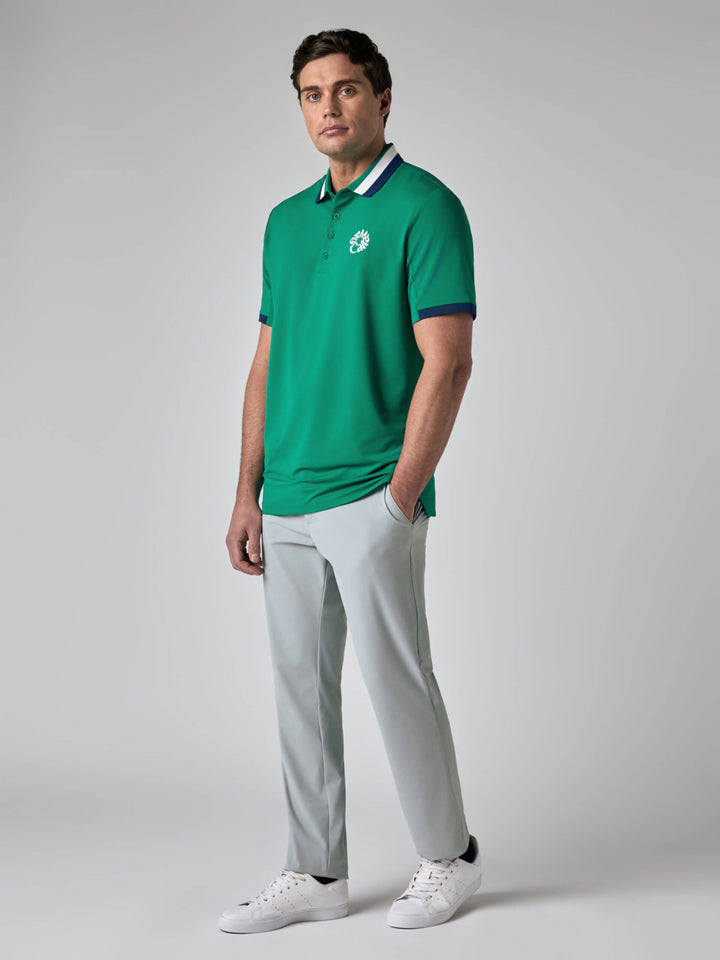Callaway Legacy Collection™ Mens Striped Colorblock Ribbed Collar Golf Polo-Polos-Callaway