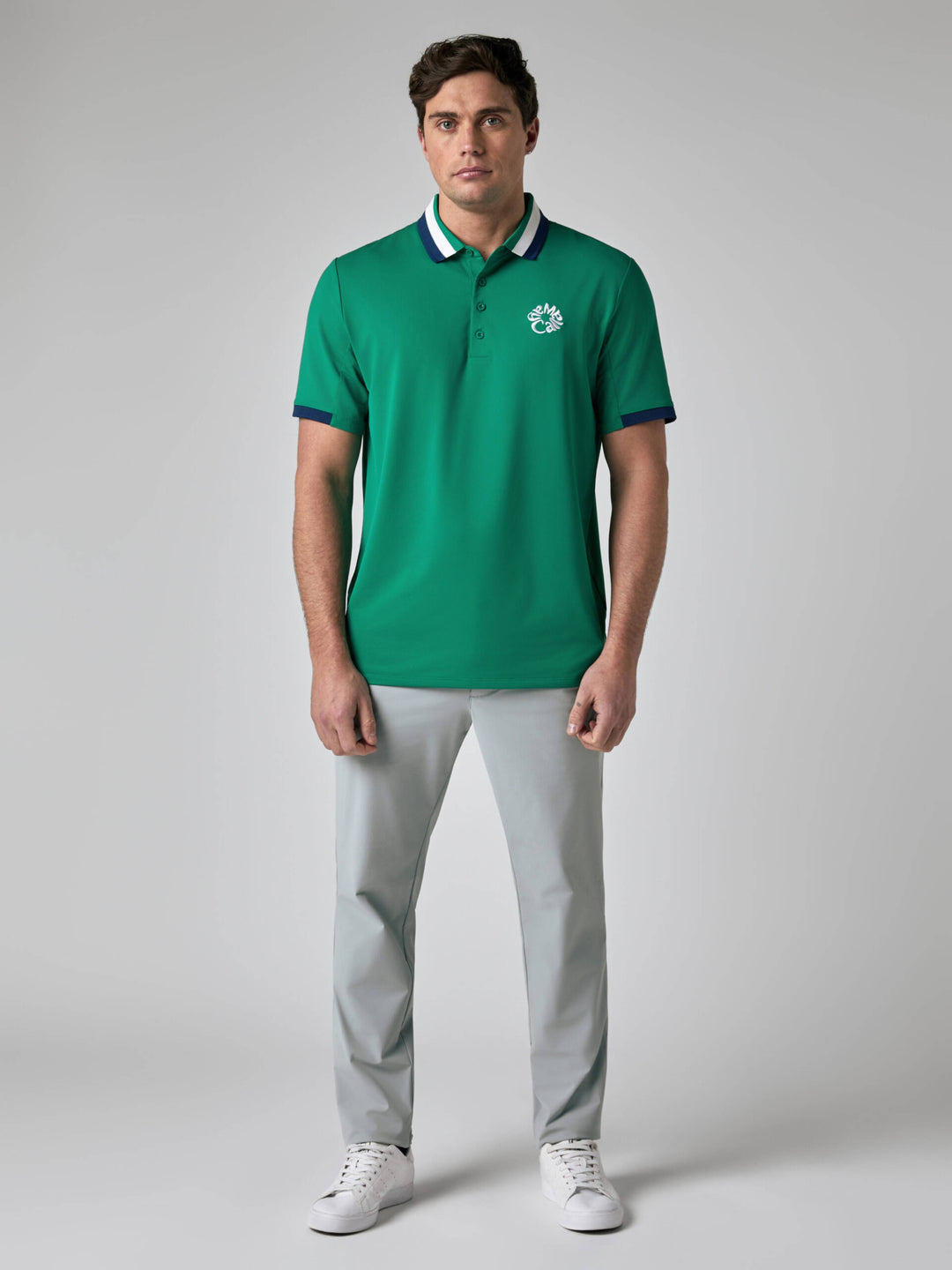 Callaway Legacy Collection™ Mens Striped Colorblock Ribbed Collar Golf Polo-Polos-Tidepool-S-Callaway