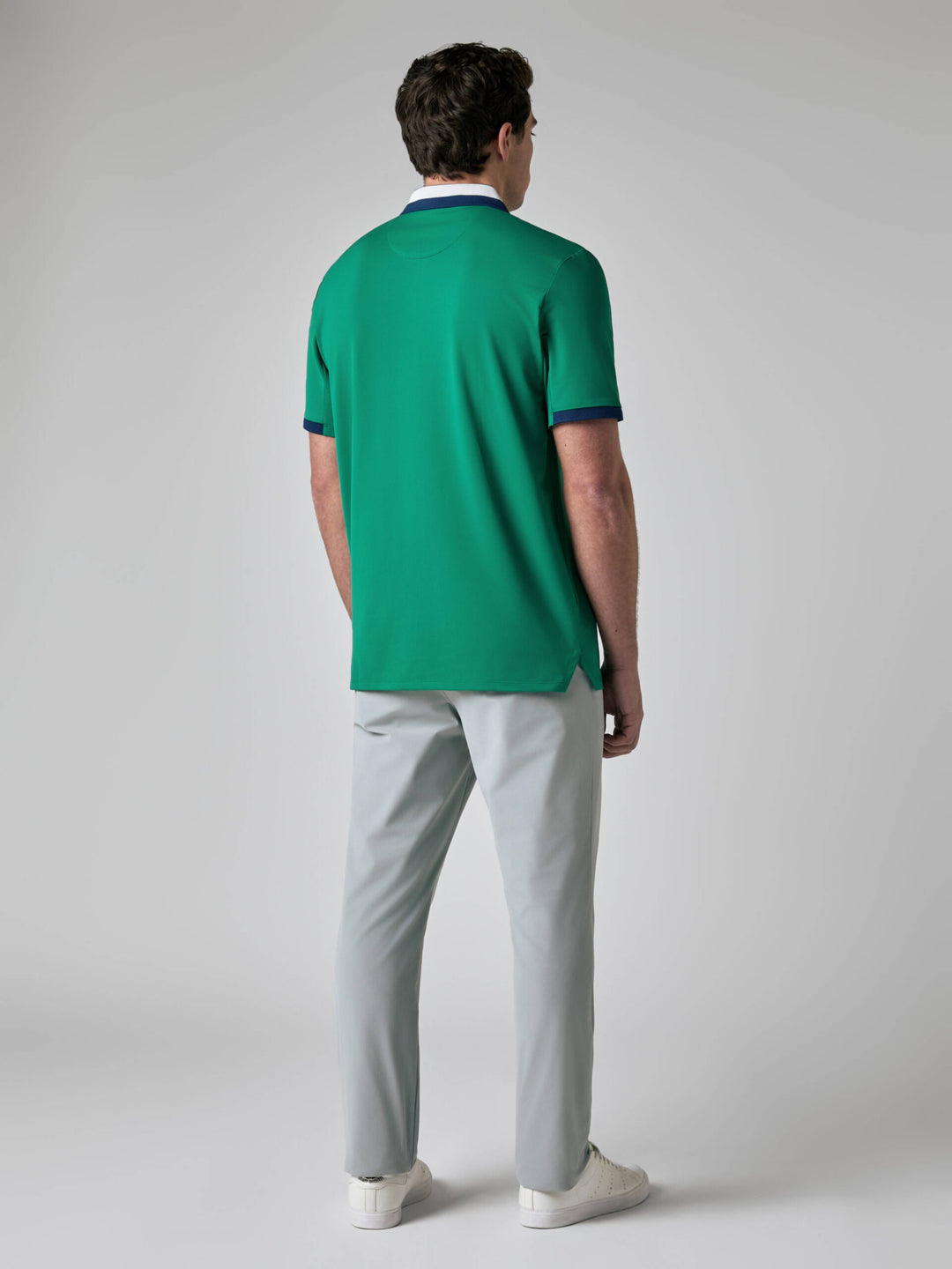 Callaway Legacy Collection™ Mens Striped Colorblock Ribbed Collar Golf Polo-Polos-Callaway
