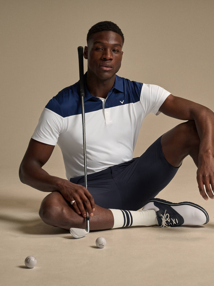 Callaway Legacy Collection™ Mens Triple Track Block Golf Polo-Polos-Callaway
