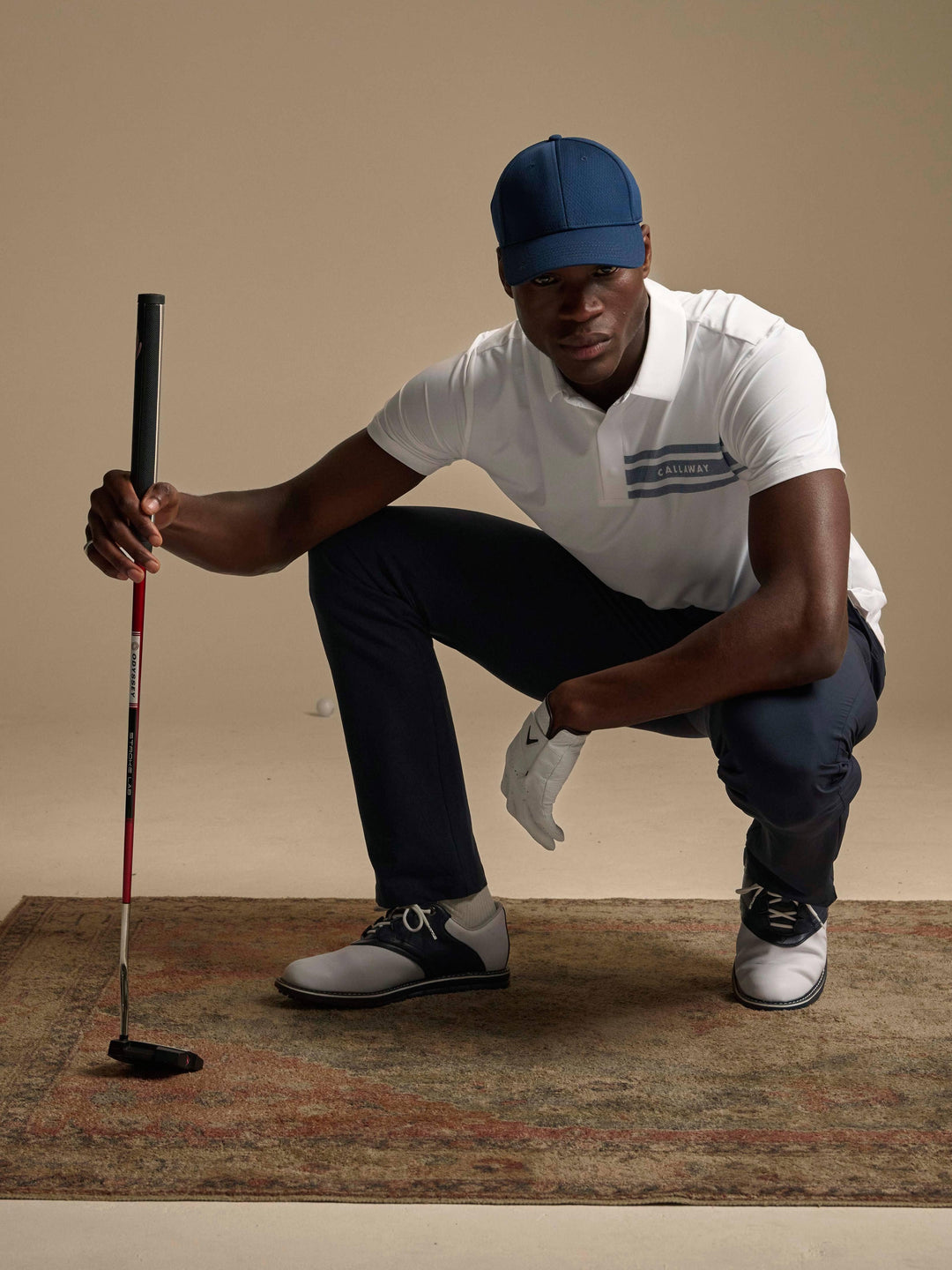 Callaway Legacy Collection™ Mens Triple Track Chest Block Golf Polo-Polos-Callaway