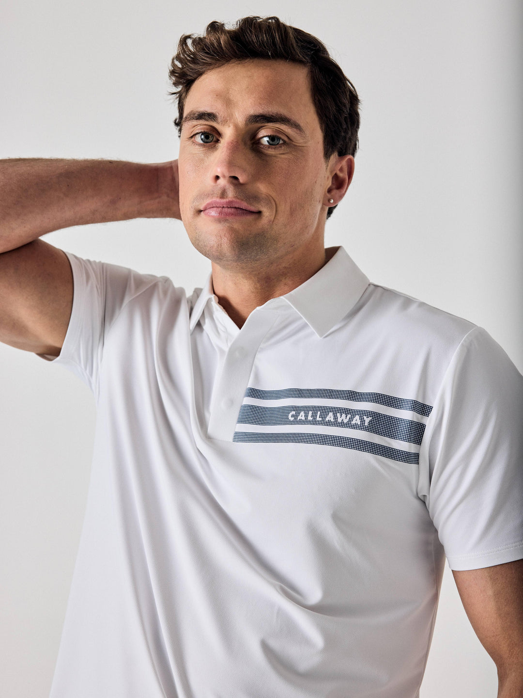 Callaway Legacy Collection™ Mens Triple Track Chest Block Golf Polo-Polos-Callaway