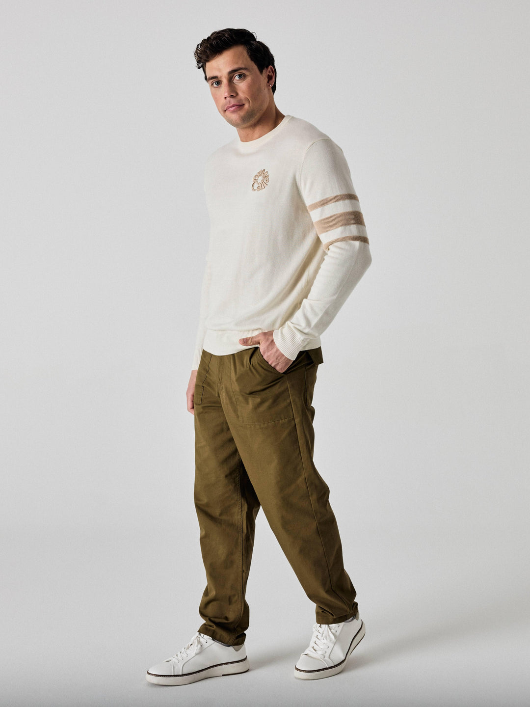 Callaway Legacy Collection™ Mens Triple Track Crew Neck Golf Sweater-Sweaters-Callaway