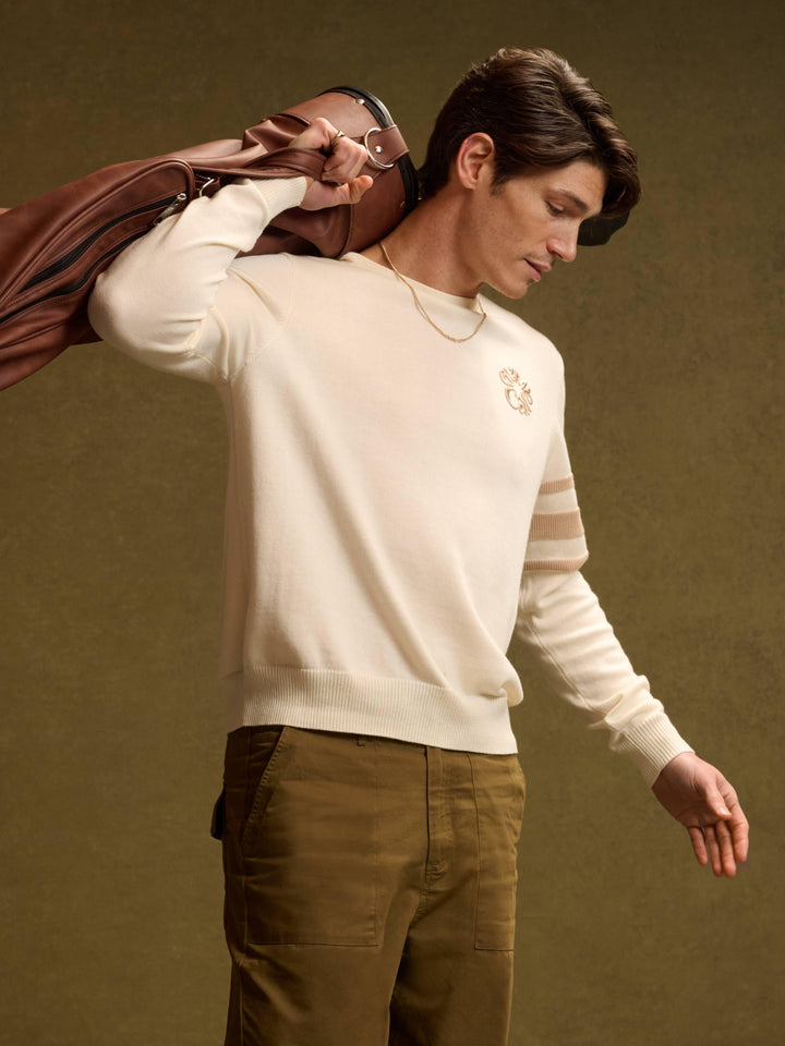 Callaway Legacy Collection™ Mens Triple Track Crew Neck Golf Sweater-Sweaters-Callaway