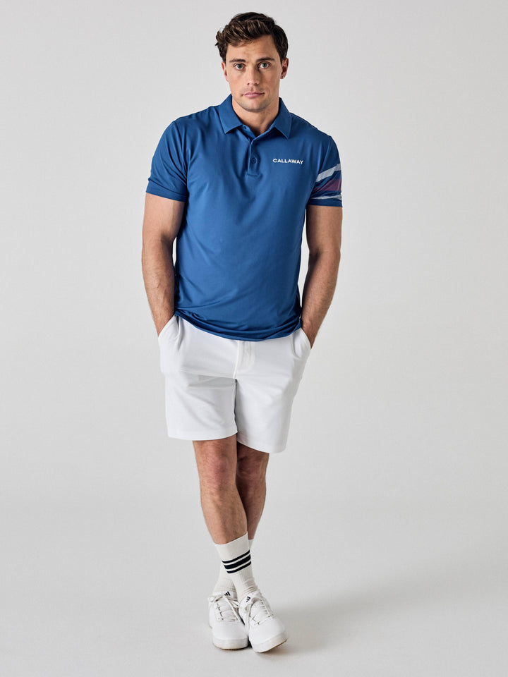 Callaway Legacy Collection™ Mens Triple Track Sleeve Block Golf Polo-Polos-Callaway