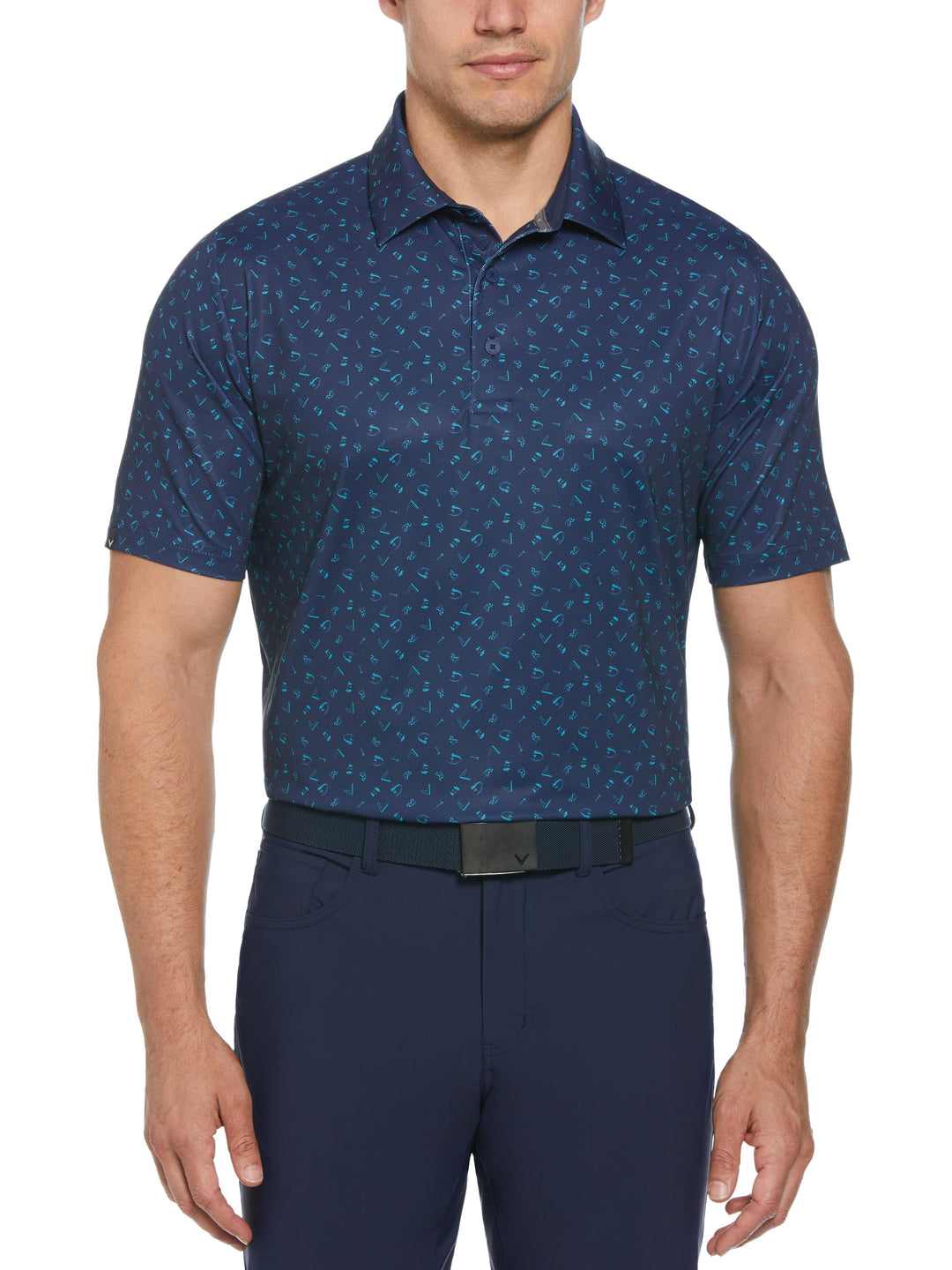Drive Print Golf Polo (Peacoat) 