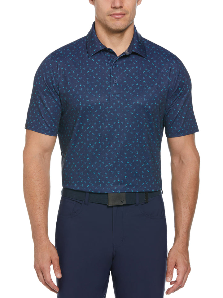 Drive Print Golf Polo (Peacoat) 