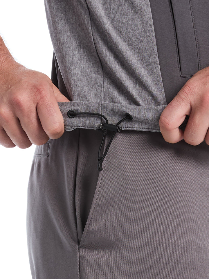 Mens 1/2 Zip Wind Jacket (Medium Grey Htr) 