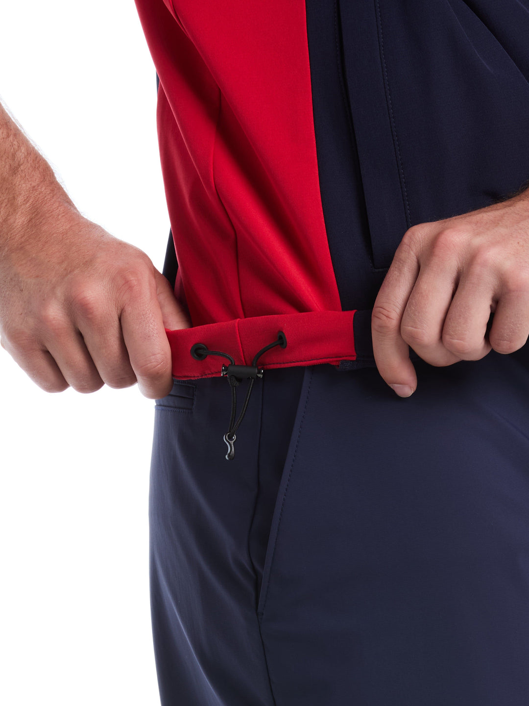 Mens 1/2 Zip Wind Jacket (Tango Red) 