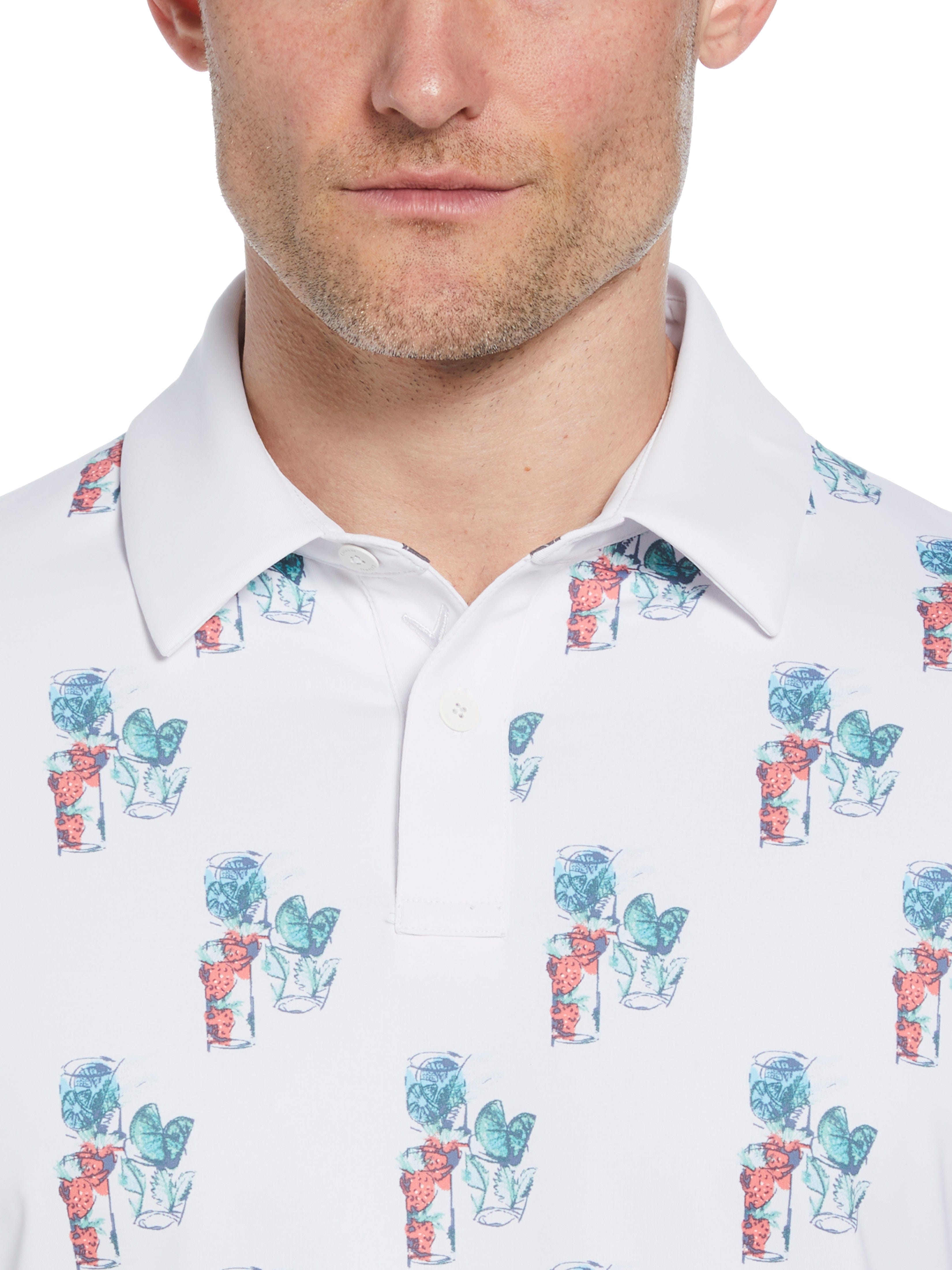 Mens 19th Hole Drink Print Polo – Callaway Apparel
