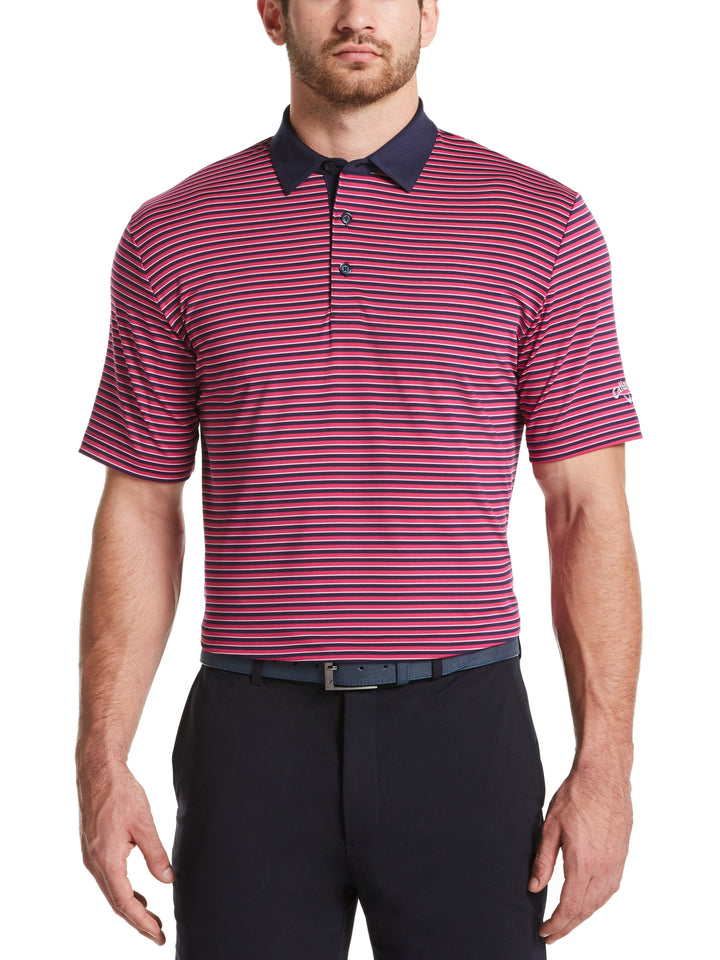 Mens 3-Color Stripe Golf Polo-Polos-Callaway