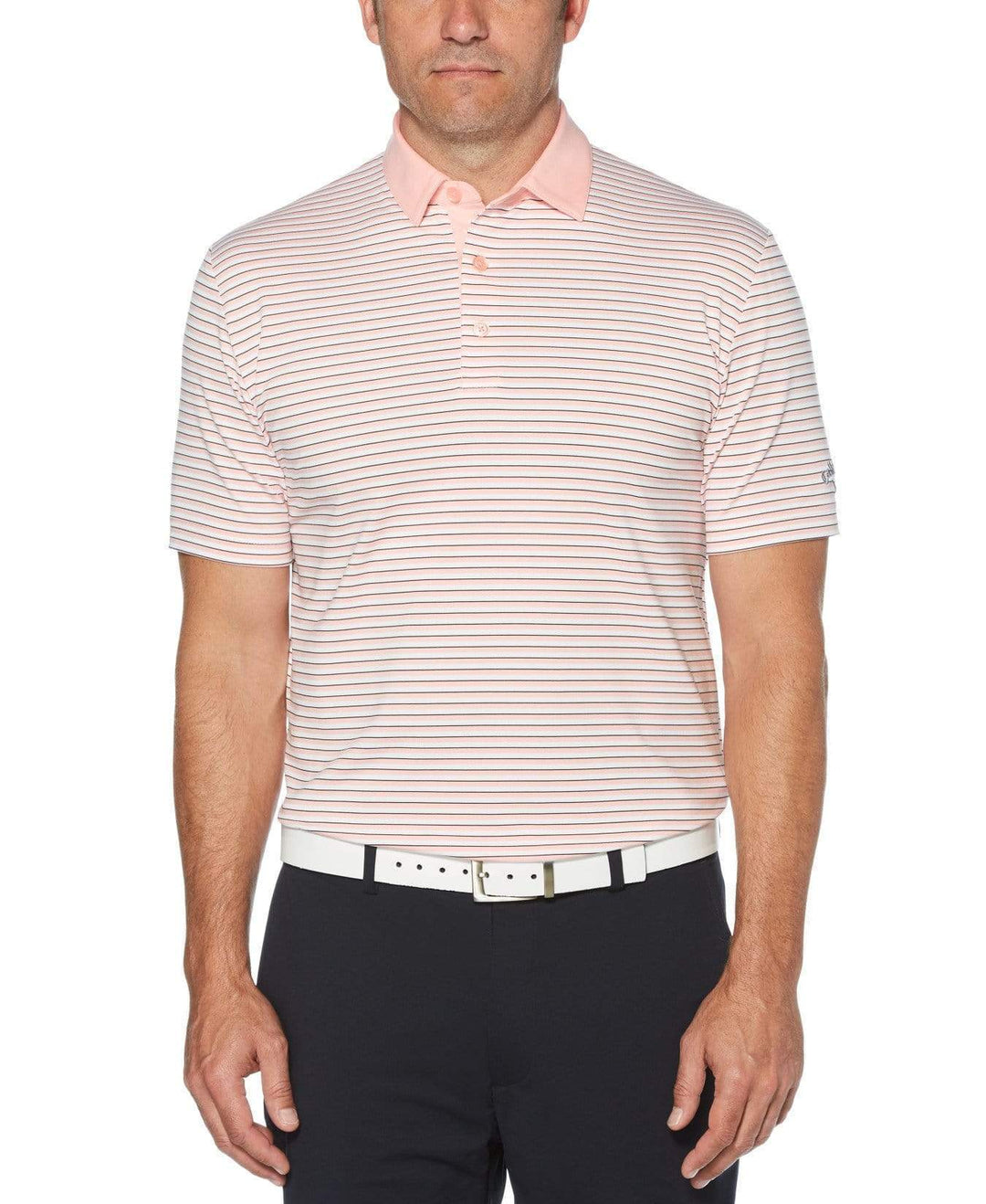 Mens 3-Color Stripe Golf Polo-Polos-Callaway Apparel