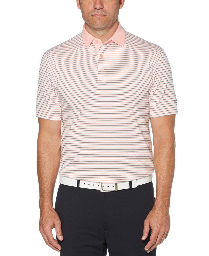 Mens 3-Color Stripe Golf Polo-Polos-Callaway Apparel