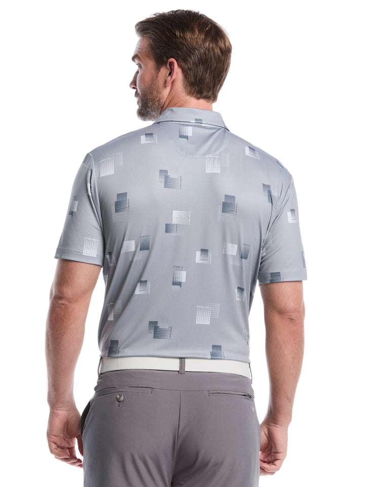 Big & Tall 8 Essential Clubs Print Polo (Concrete) 