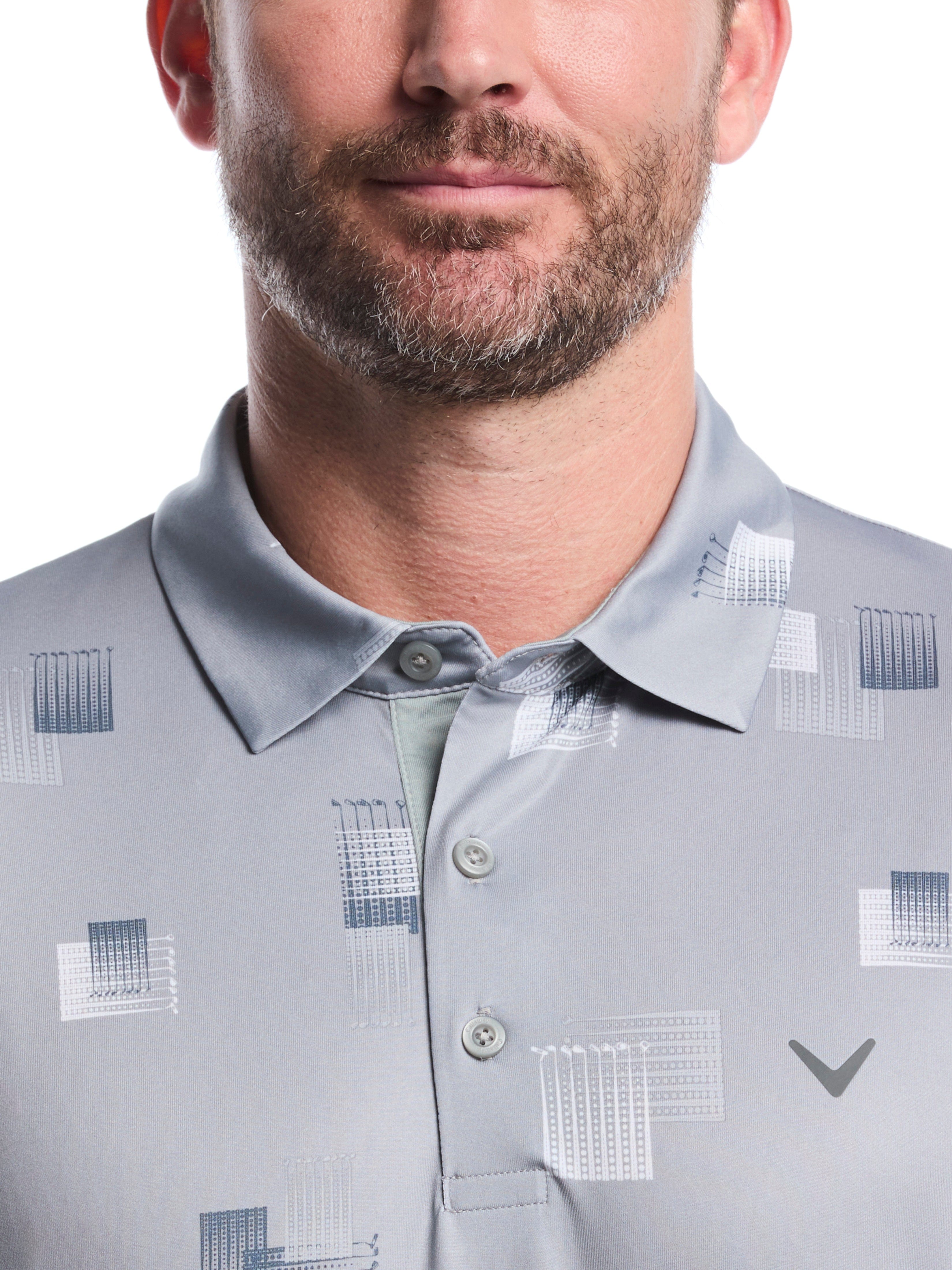 Mens 8 Essential Clubs Print Polo – Callaway Apparel