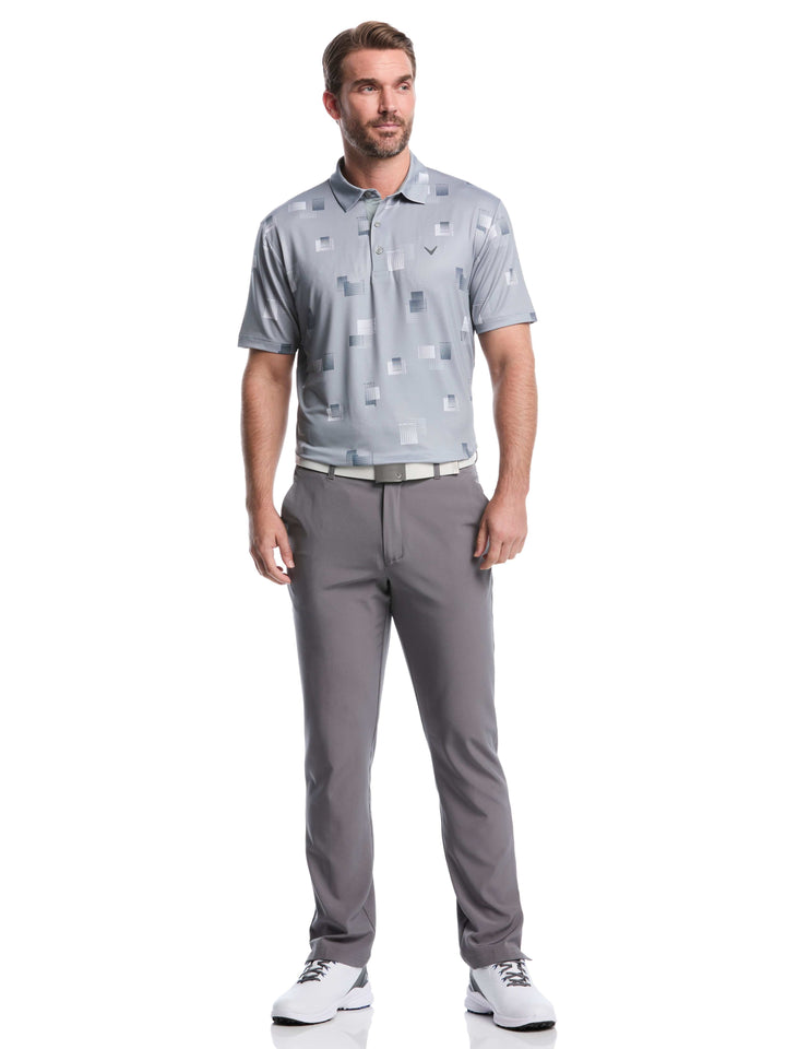 Big & Tall 8 Essential Clubs Print Polo (Concrete) 