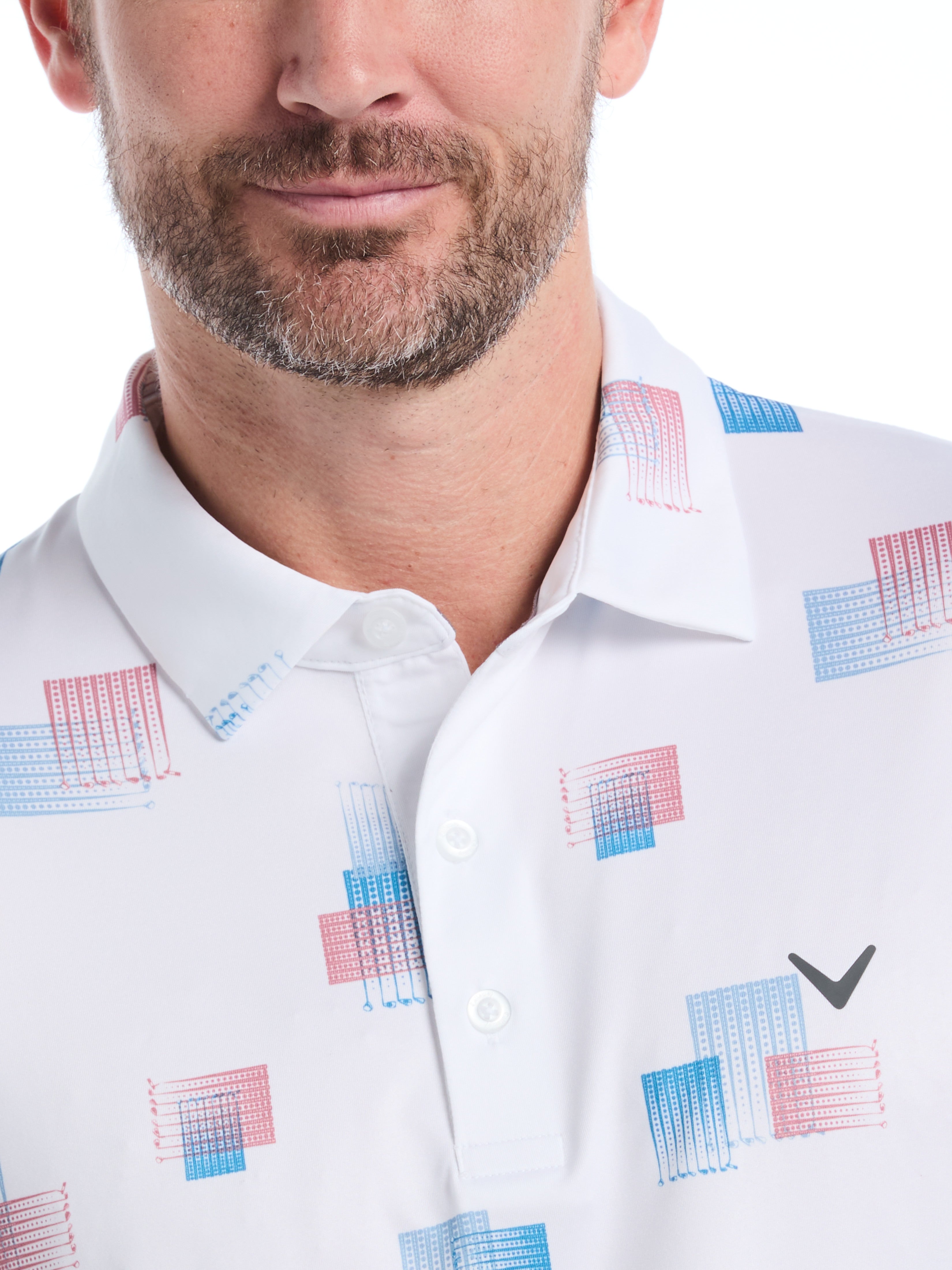 Mens 8 Essential Clubs Print Polo – Callaway Apparel