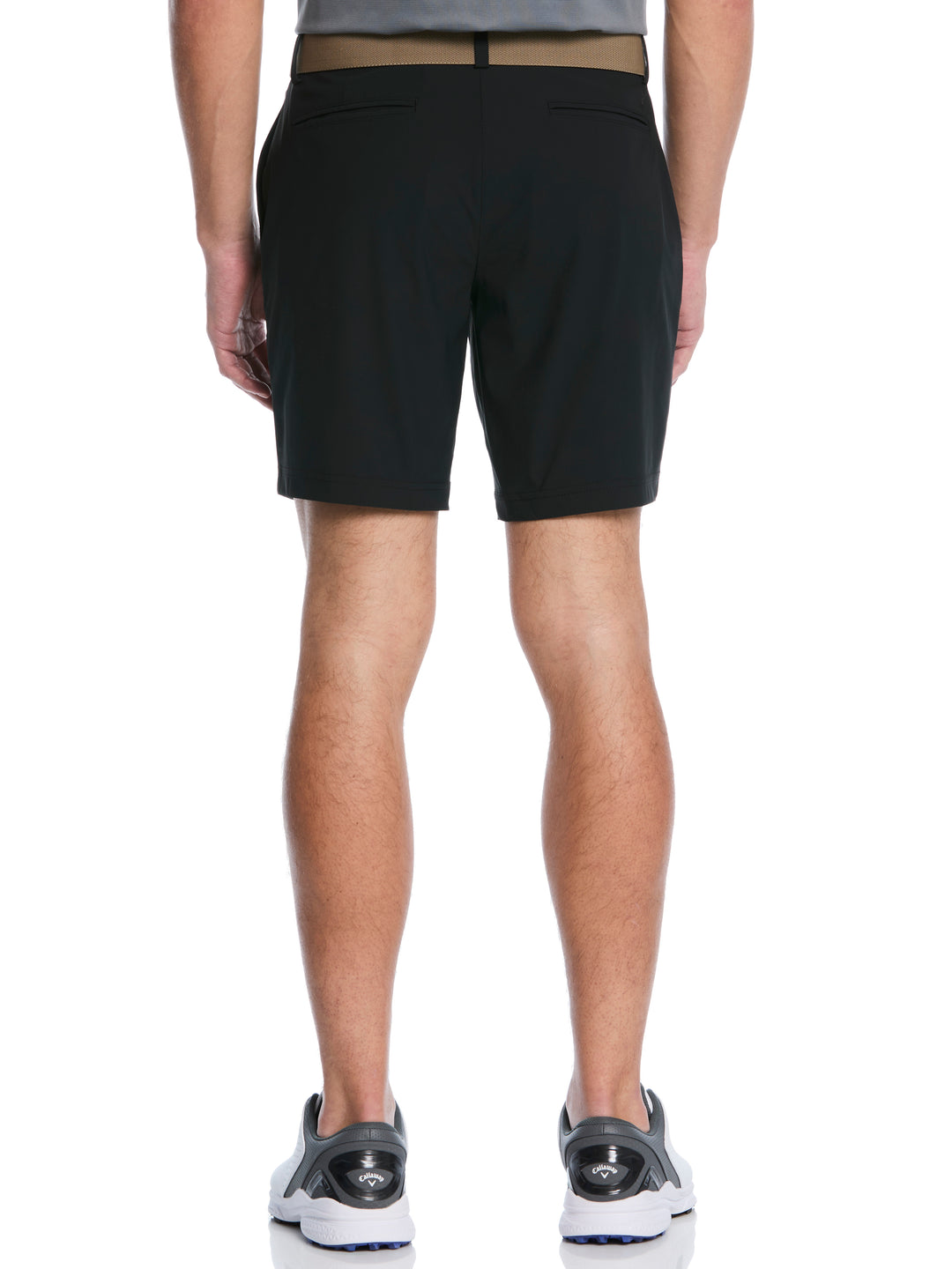 Men's 8" Solid Stretch Golf Short (Caviar) 