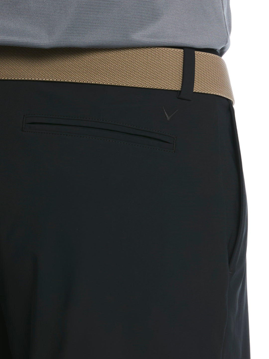 Men's 8" Solid Stretch Golf Short (Caviar) 