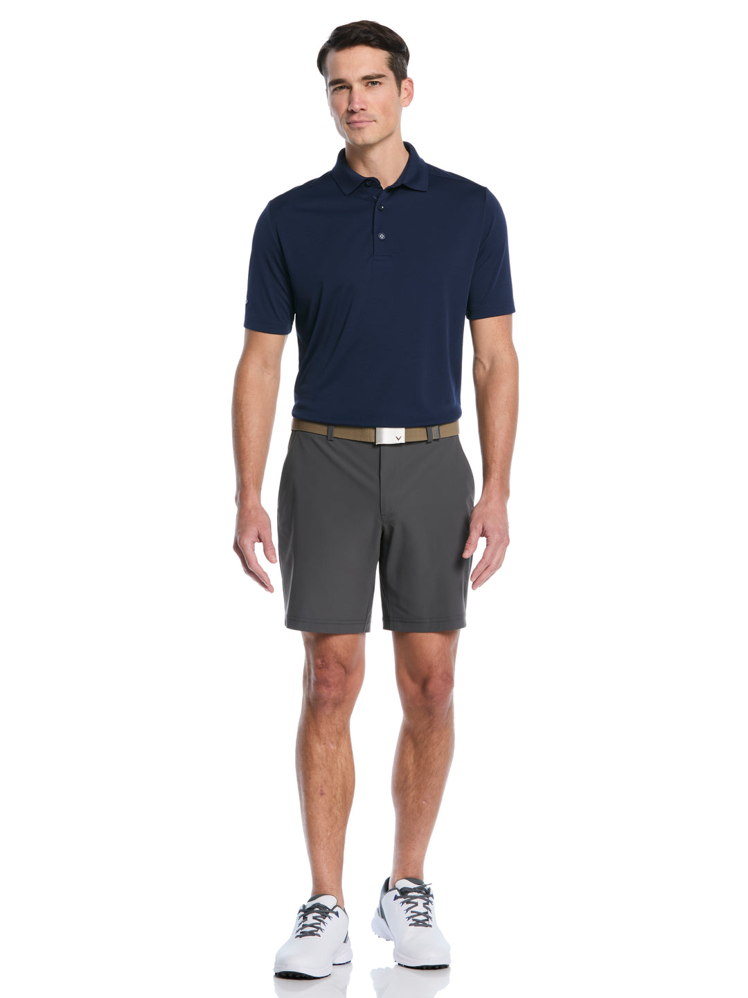 Men's 8" Solid Stretch Golf Short (Asphalt) 