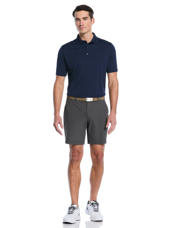Men's 8" Solid Stretch Golf Short (Asphalt) 
