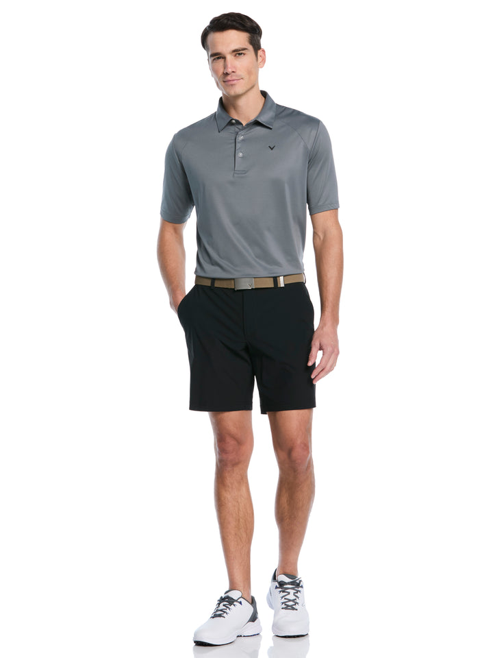 Men's 8" Solid Stretch Golf Short (Caviar) 