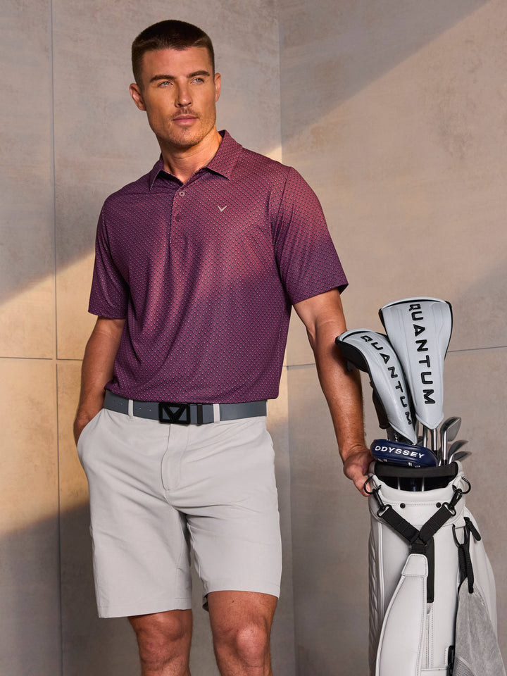 Mens 9" Flat Front Solid Cargo Short-Shorts-Callaway