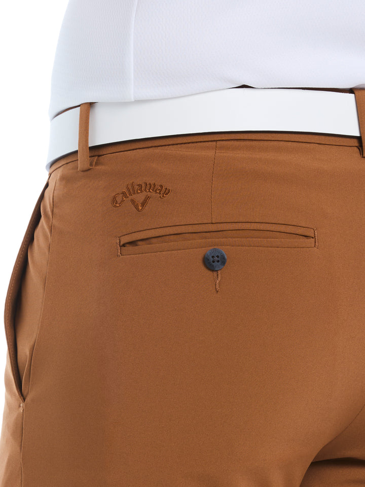 Flat Front Golf Shorts (Dark Ginger) 