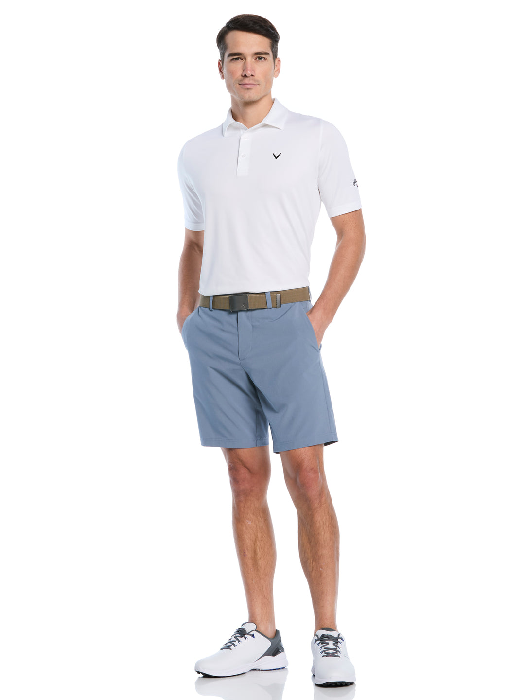 Flat Front Golf Shorts (Flint Stone) 