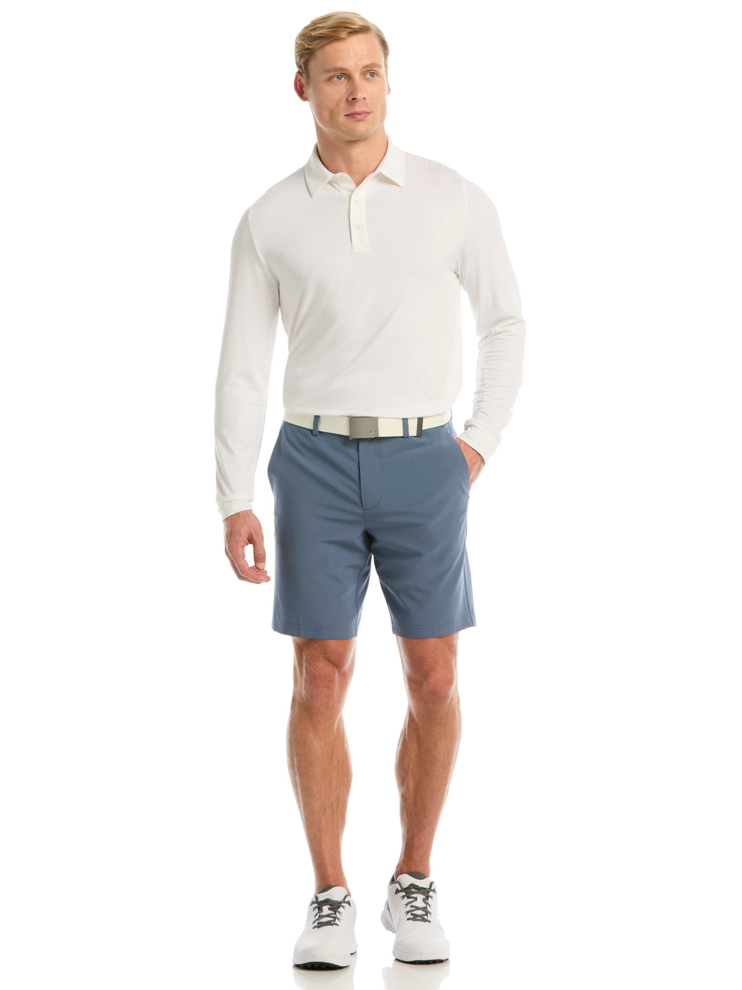 Mens 9" Flat Front Stretch Golf Short-Shorts-Callaway