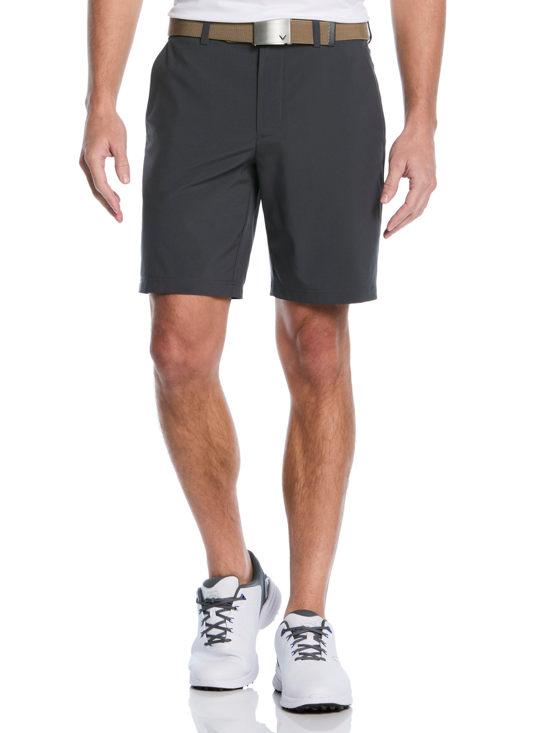 Flat Front Golf Shorts (Asphalt) 